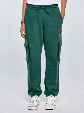 BIG STAR BIG STAR Spodnie dresowe CARGIR Zielony Basic Fit