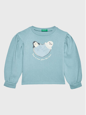 United Colors Of Benetton United Colors Of Benetton Bluză 35TMG105N Albastru Regular Fit