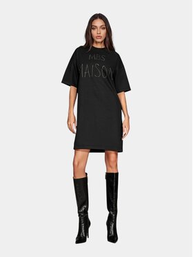 MADE BY SOCIETY MADE BY SOCIETY Sukienka codzienna BLACK MASS - D27489 Czarny Basic Fit