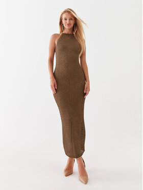 Guess Guess Ежедневна рокля W3YK93 R24F0 Кафяв Bodycon Fit