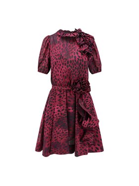 PINKO PINKO Sukienka codzienna Abito donna bayonne georgette Bordowy Regular Fit