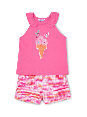 Mayoral Mayoral Set Top und Shorts 3214 Rosa Regular Fit