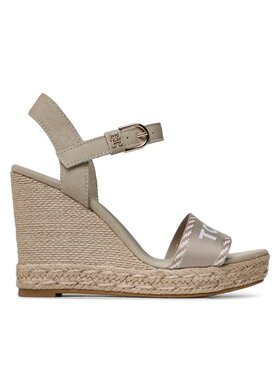 Tommy Hilfiger Tommy Hilfiger Εσπαντρίγιες Seasonal Webbing Wedge FW0FW07088 Μπεζ
