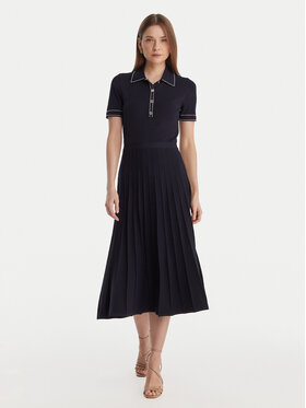 MICHAEL Michael Kors MICHAEL Michael Kors Плетена рокля MR683C0BFD Тъмносин Slim Fit