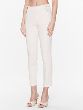 Liu Jo Liu Jo Pantaloni din material WA3236 T9257 Écru Slim Fit