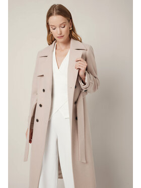 Lancerto Lancerto Płaszcz Mistelle PC073225000013 Granatowy Regular Fit