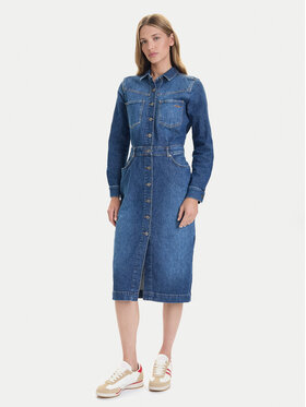 Mustang Mustang Džínsové šaty Emma 1016939 Modrá Slim Fit