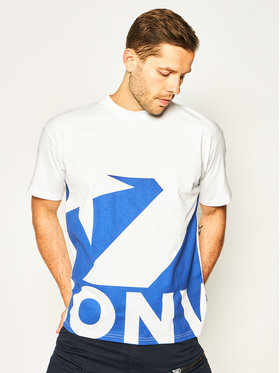 Converse Converse T-shirt Star Chevron Icon Remix 10018381-A04 Bijela Oversize
