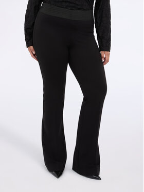 Fiorella Rubino Fiorella Rubino Spodnie materiałowe P710L002236N033 Czarny Flare Fit