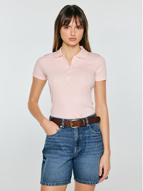 BIG STAR BIG STAR Polo RAFAELA Różowy Slim Fit