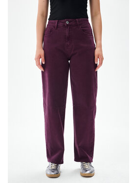 blue shadow blue shadow Spodnie materiałowe 8059-29 Czerwony Regular Fit