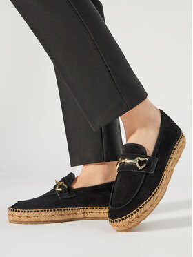 LOVE MOSCHINO Espadrile JA10592G0IIG0000 Črna