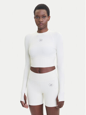 adidas by Stella McCartney adidas by Stella McCartney Koszulka techniczna Training JM1403 Beżowy Slim Fit