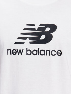 New Balance T-shirt Essentials Stacked Logo MT31541 Bijela Relaxed Fit