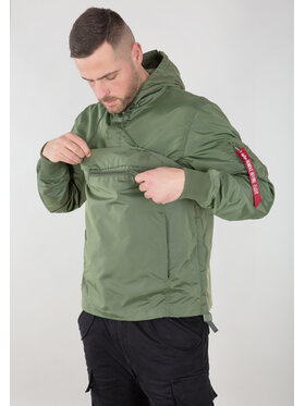 Alpha Industries Alpha Industries Kurtka anorak TT Two Tone Light Weight Anorak Zielony Regular Fit