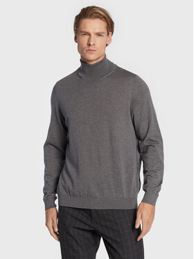 BOSS Boss Rollkragenpullover Musso-P 50468262 Grau Slim Fit