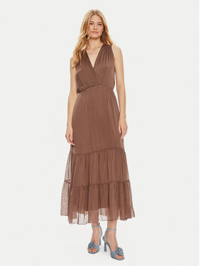 Haveone Haveone Sommerkleid AFF-L010 Braun Regular Fit