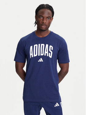 adidas adidas Тишърт Collegiate Lineage Graphic JM6417 Син Regular Fit
