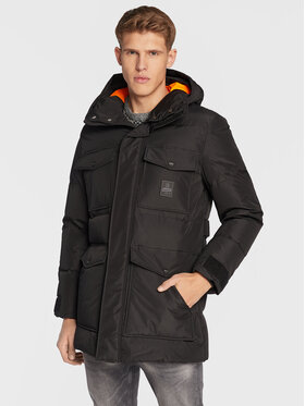 RefrigiWear RefrigiWear Пухено яке New Beat G29300 XT0055 Черен Regular Fit
