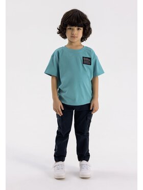 MINOTI MINOTI Spodnie cargo 23pant5 Granatowy Regular Fit
