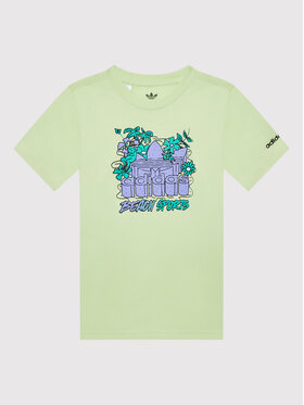 adidas adidas Футболка Graphic Stoked Beach HF7434 Жовтий Regular Fit