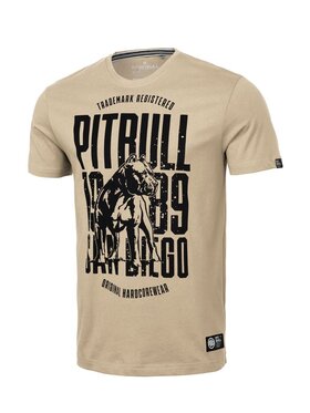 PITBULL PITBULL T-Shirt Koszulka San Diego Dog XL Beżowy Regular Fit