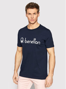 United Colors Of Benetton United Colors Of Benetton T-Shirt 3I1XU100A Granatowy Regular Fit