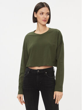 Noisy May Noisy May Bluse 27026051 Grün Cropped Fit