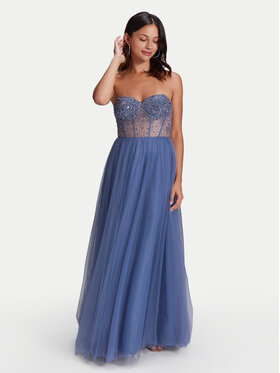 Hey Kyla Swing Večerní šaty 5AH023HK Modrá Slim Fit