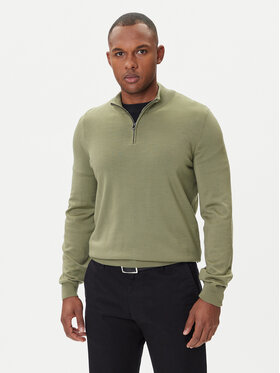 BOSS BOSS Džemper Ebenji  50528300 Zelena Regular Fit