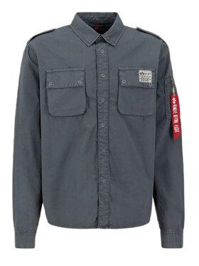 Alpha Industries Alpha Industries Košeľa AI.138420-684-3XL Sivá Regular Fit
