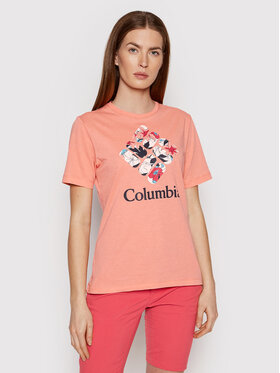 Columbia Columbia Marškinėliai Bluebird Day 1934002 Oranžinė Relaxed Fit