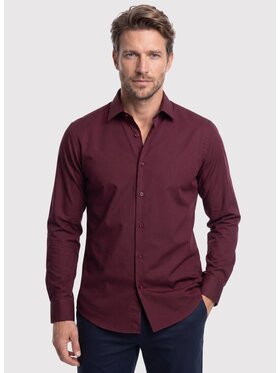 Pako Lorente Pako Lorente Koszula P26WF-1X-027 Bordowy Slim Fit