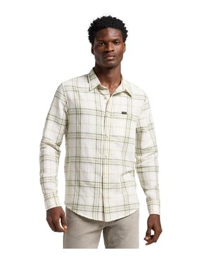 Lee Lee Koszula 112363903 Zielony Regular Fit