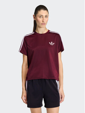 adidas adidas T-Shirt FIREBIRD TEE Czerwony Loose Fit