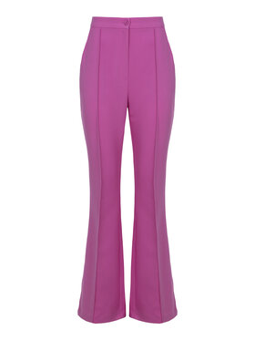 LAURELLA LAURELLA Kalhoty z materiálu 3UL004 Růžová Regular Fit
