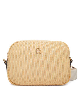 Tommy Hilfiger Tommy Hilfiger Torbica Popette Camera Bag Raffia AW0AW18525 Bež