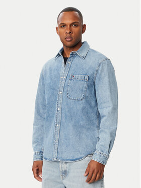 Tommy Jeans Tommy Jeans Jeanshemd DM0DM23701 Blau Regular Fit