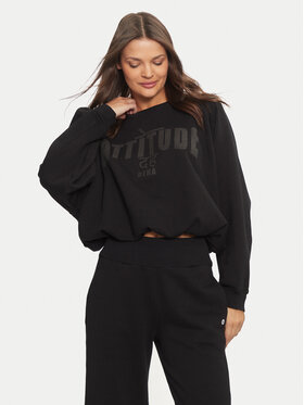 Deha Deha Majica dugih rukava C12050 Crna Loose Fit