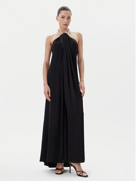 Eleh Eleh Abendkleid ESS250045 Schwarz Regular Fit