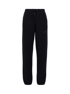 Alpha Industries Alpha Industries Joggery Alpha Essentials Rubber Logo Jogger Women Czarny Relaxed Fit