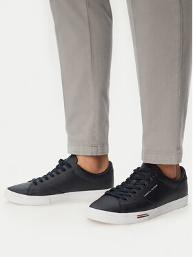Tommy Hilfiger Tommy Hilfiger Teniszcipő Vulc Core Rwb Long Lace Lth FM0FM05814 Sötétkék