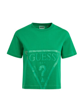 Guess Guess T-Shirt Adele V2YI06 K8HM0 Zielony Regular Fit
