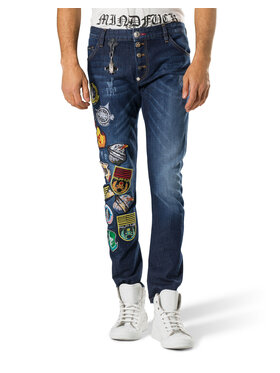 PHILIPP PLEIN PHILIPP PLEIN Pantaloni di tessuto 30756 Blu Straight Fit
