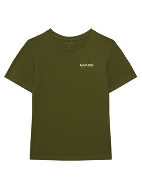 Calvin Klein Jeans Calvin Klein Jeans T-Shirt Minimal Logo IB0IB02608 Grün Regular Fit