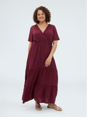Fiorella Rubino Fiorella Rubino Sukienka wieczorowa 7026T001877N036 Bordowy A-Line Fit