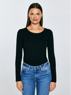 BIG STAR BIG STAR Longsleeve SUPICLASSICALA Czarny Slim Fit