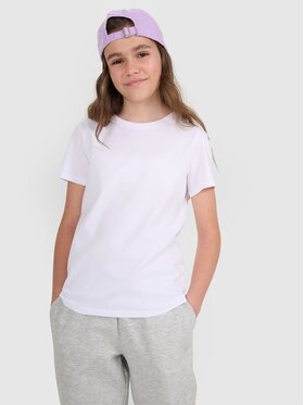 4F 4F Tričko 4FJRMM00TTSHF3231-10S Biela Regular Fit