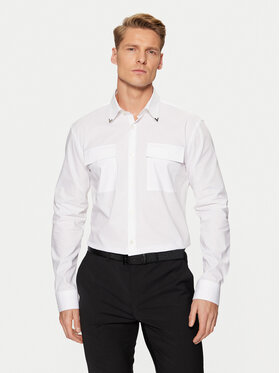 HUGO HUGO Koszula Ermetal 50534281 Biały Slim Fit