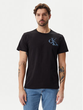 Calvin Klein Jeans Calvin Klein Jeans Тишърт Meta Monogram J30J325498 Черен Regular Fit